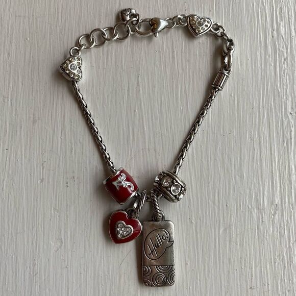 BRIGHTON silver and red University of Alabama charm bracelet‎ - Picture 2 of 3